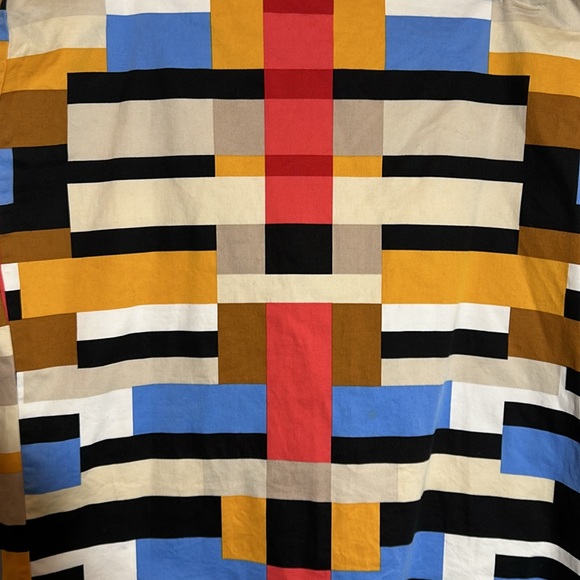 New York & Company Stretch Color Block Multicolored Pencil Skirt 18 - Picture 6 of 16